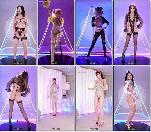 ⚫️新团【PINK舞团】多模特新服装性感骚舞透视裸舞争妍斗艳②[13V/5.86G]