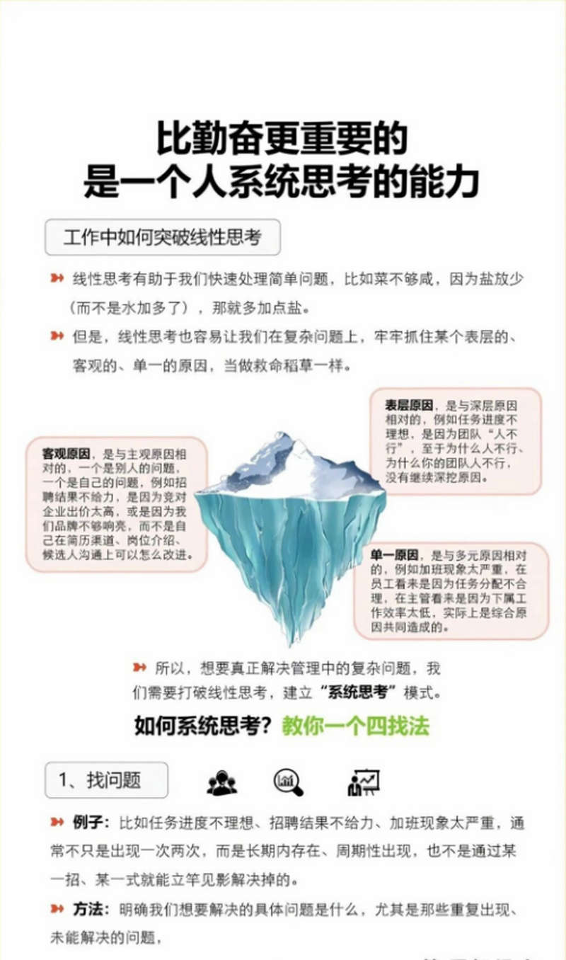比勤奋更重要的是系统思考的能力