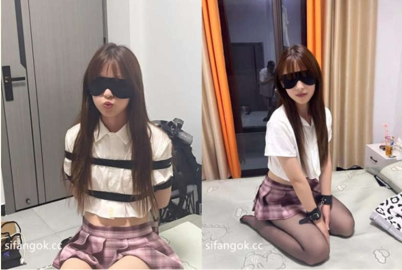 身材纤细长发大学生嫩妹被土豪包养，日常调教啪啪，宿舍裸身自摸给金主爸爸看