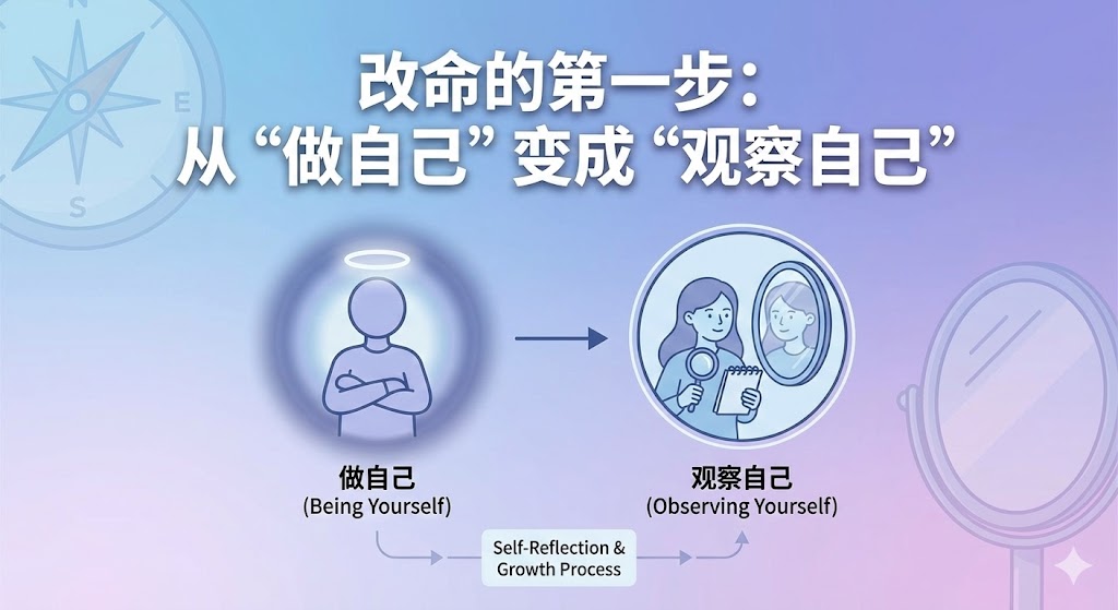 改命的第一步：从“做自己”变成“观察自己”