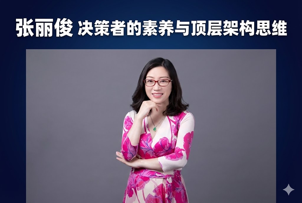 张丽俊 决策者的素养与顶层架构思维