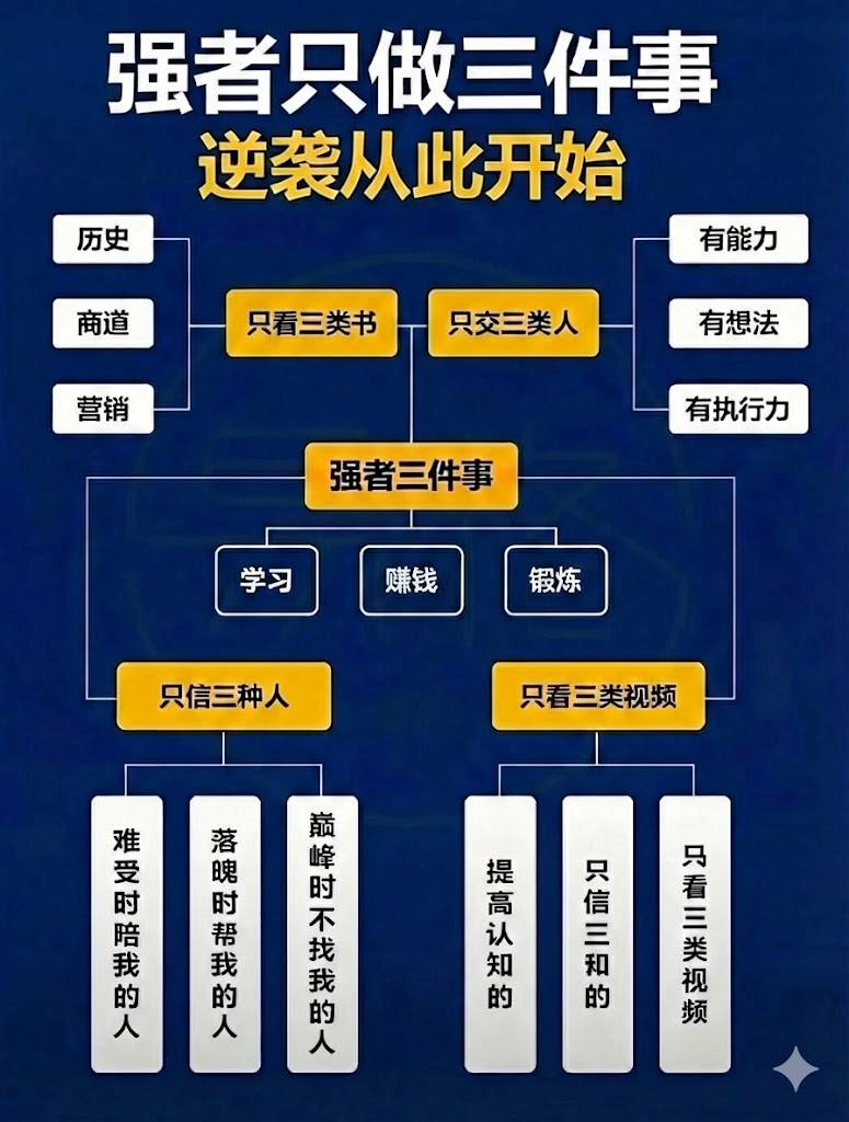 强者只做三件事，逆袭从此开始