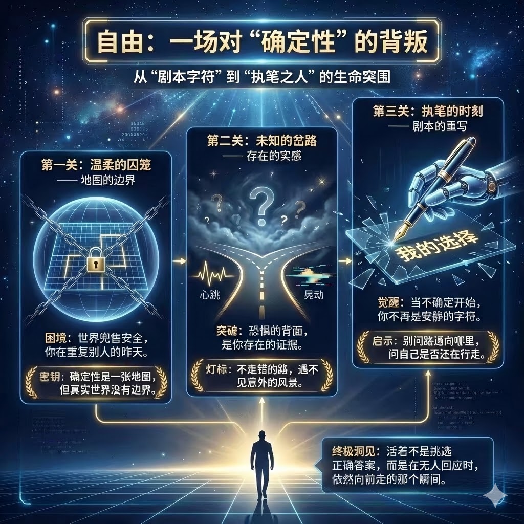 不确定，反而是自由真正开始的地方