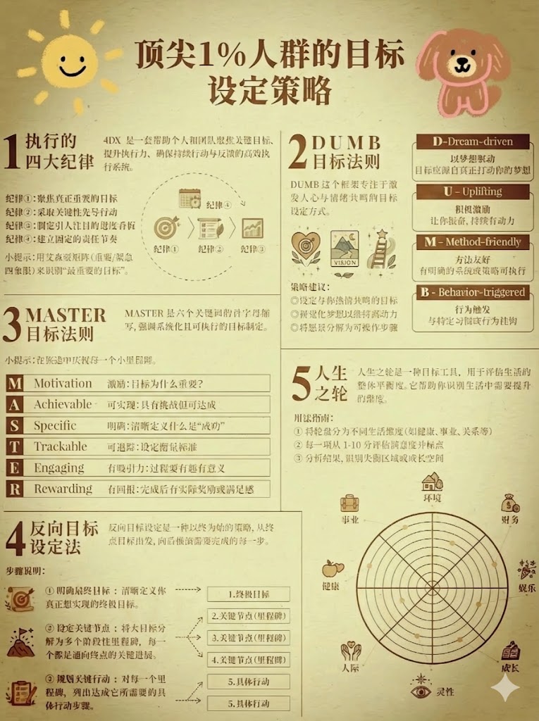 顶尖 1% 人群的目标设定策略