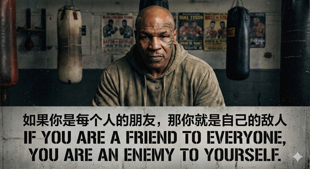 如果你是每个人的朋友，那你就是自己的敌人
