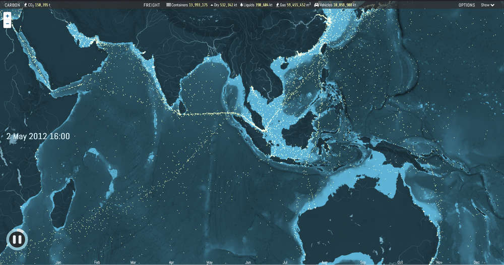 ShipMap，全球航运地图，窥见全球贸易的脉动