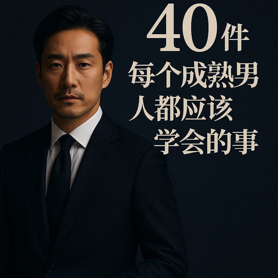 40 件每个成熟男人都应该学会的事