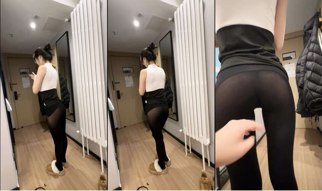 河北眼镜反差少妇，穿上丝袜披上和老公在酒店大战，还要求老公等等得把视频删了可是她没想到不但没删还流出来了