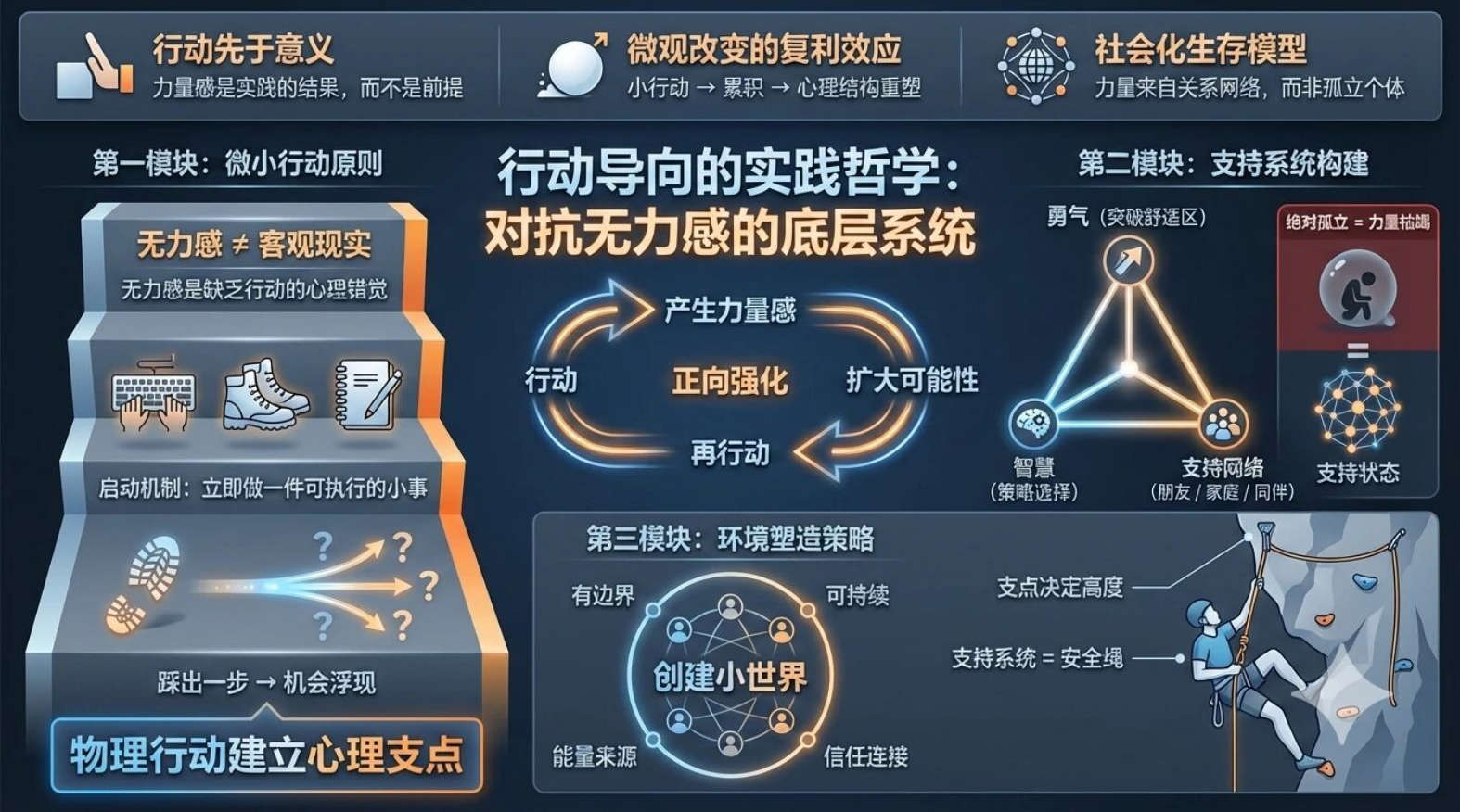真正对抗无力感的方式，不是想通，而是先动