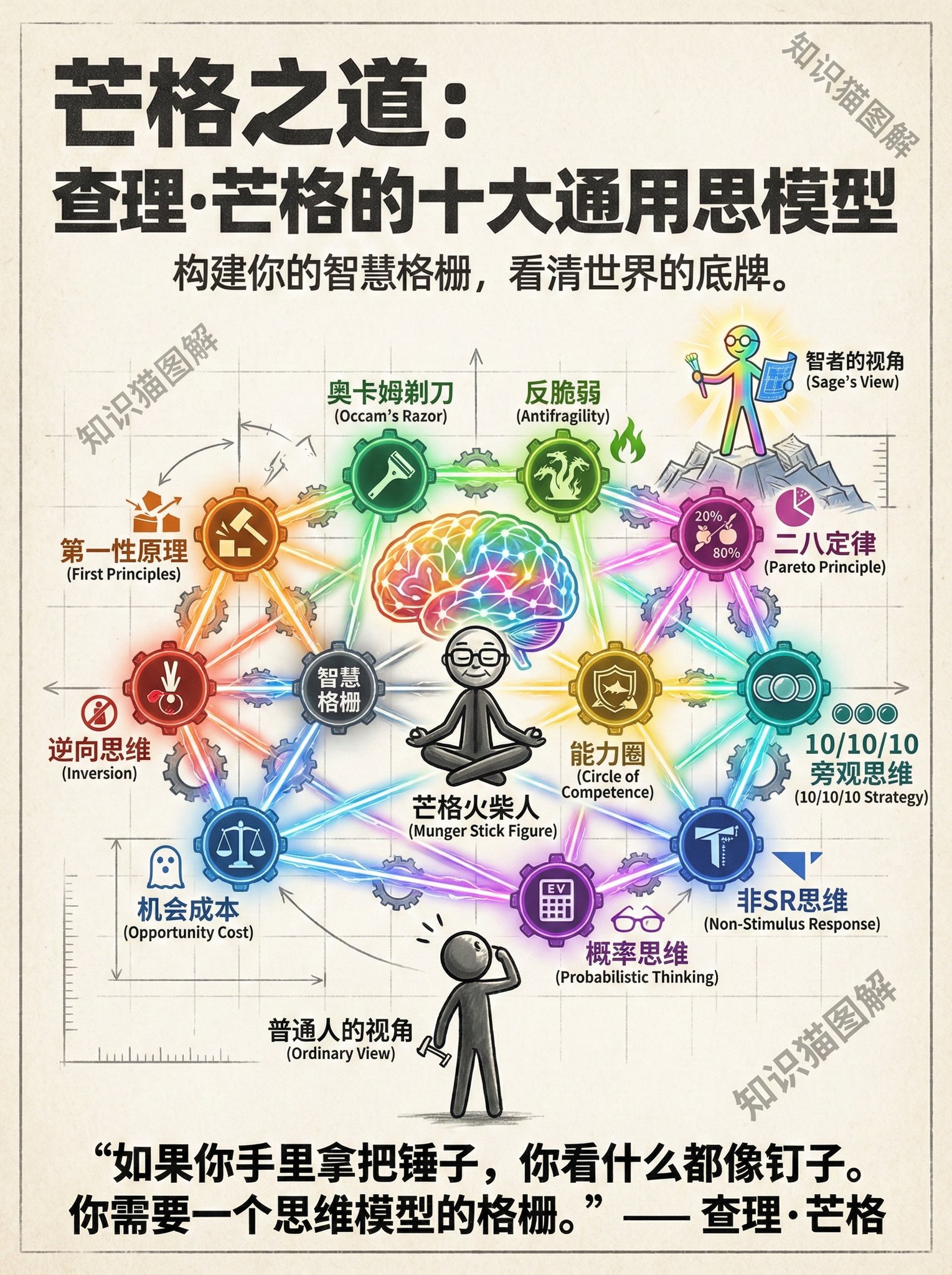 芒格指导：查理.芒格的十大通用思维模型
