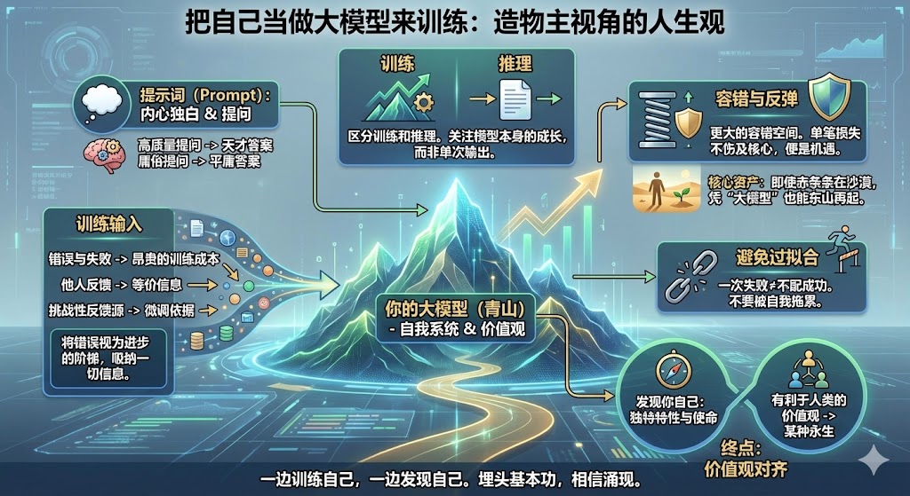 把自己当做大模型来训练