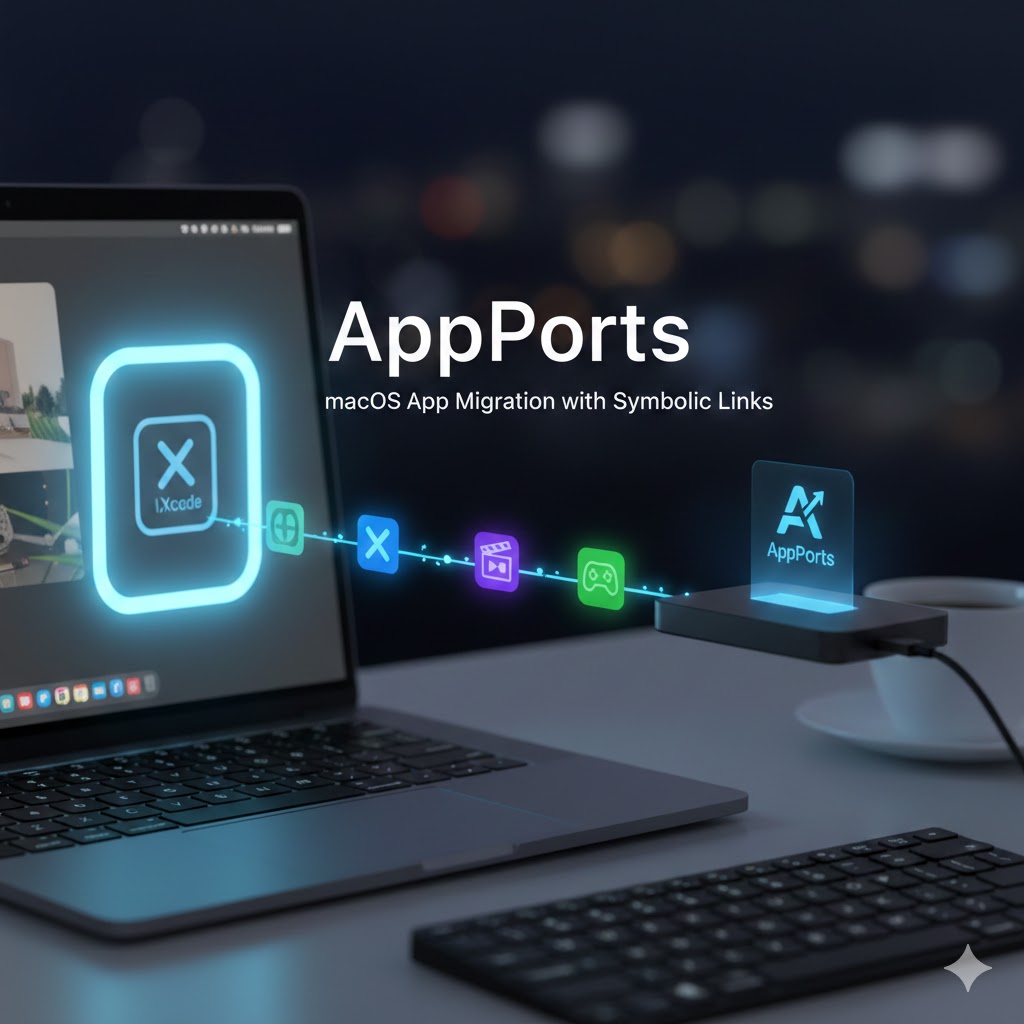AppPorts，macOS应用“搬家”神器，释放不够用的 SSD 空间