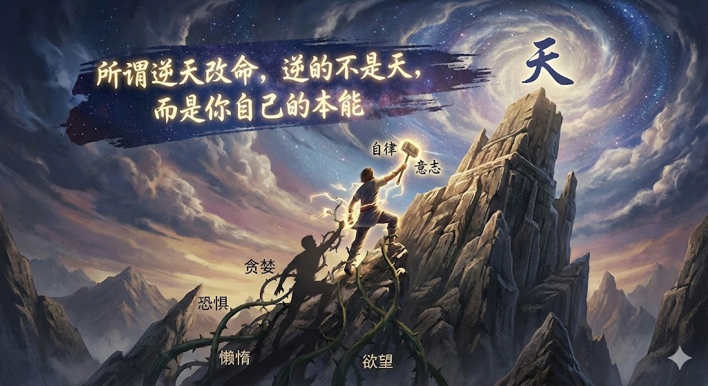 所谓逆天改命，逆的不是天，而是你自己的本能