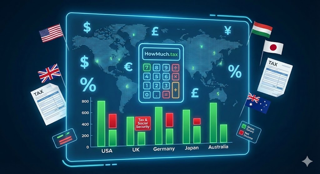 How Much Tax，全球个税可视化比较工具