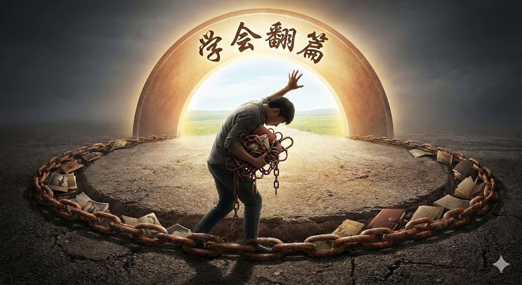 当你总是抓着过去的事情不放，对那些受过的委屈或伤害耿耿于怀，那你的人生就会进入死循环，所以有种很重要的能力，就是学会翻篇