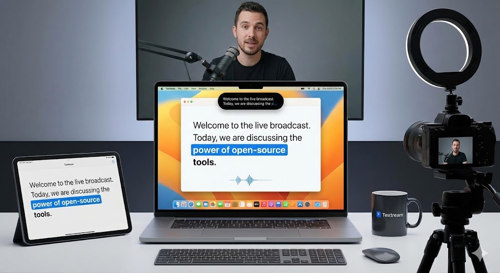 Textream，开源 macOS 提词器，简洁、优雅、功能强大