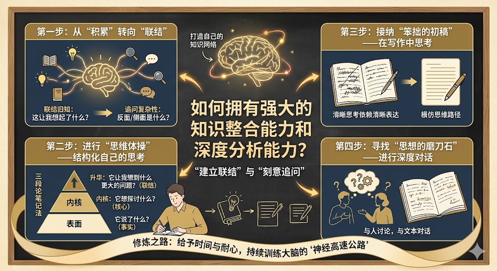 如何拥有强大的知识整合能力和深度分析能力？