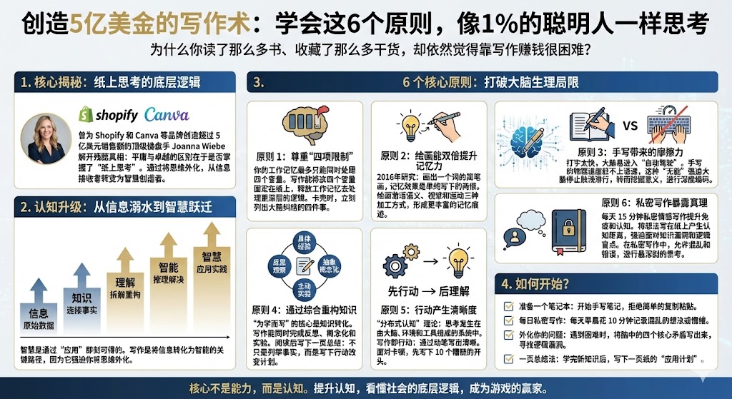 创造5亿美金的写作术：学会这6个原则，像1%的聪明人一样思考