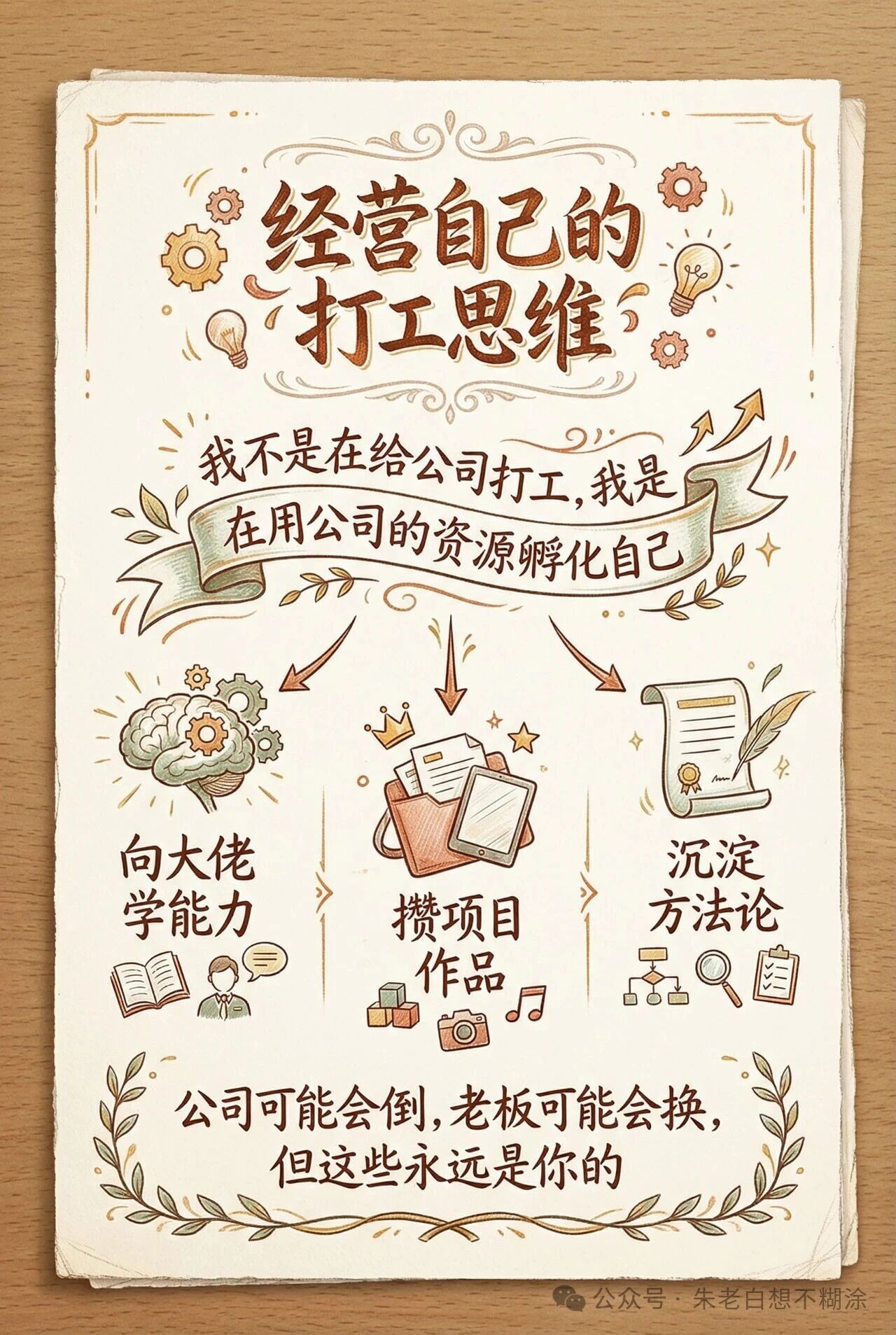 经营自己的打工思维