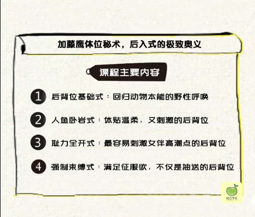 【趣豆教室第11期】加藤鹰T位秘术，教你深入到底的“后门”姿势