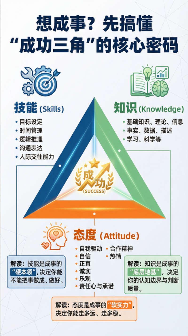 想成事？先搞懂 “成功三角” 的核心密码