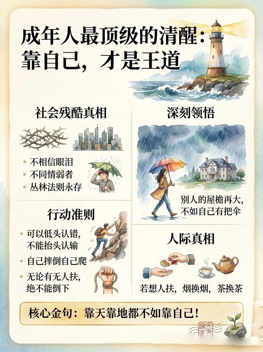 成年人最顶级的清醒：靠自己，才是王道