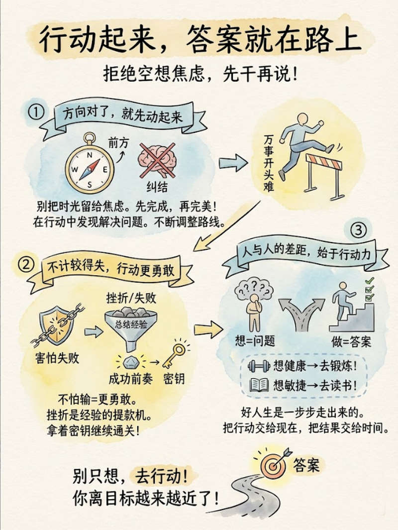 行动起来，答案就在路上