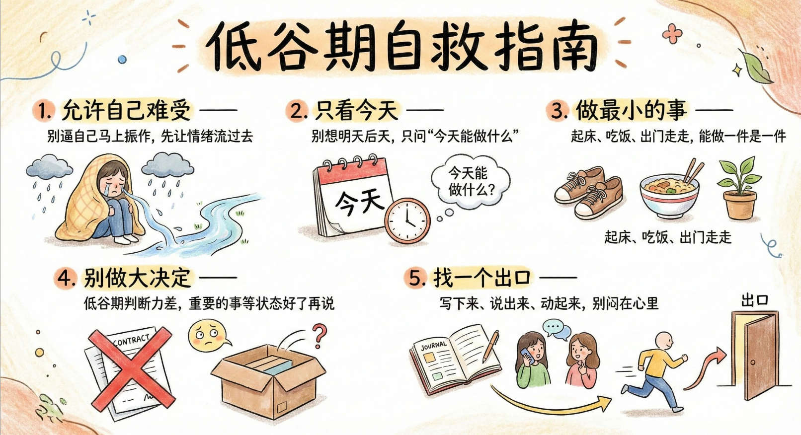 低谷期自救小妙招