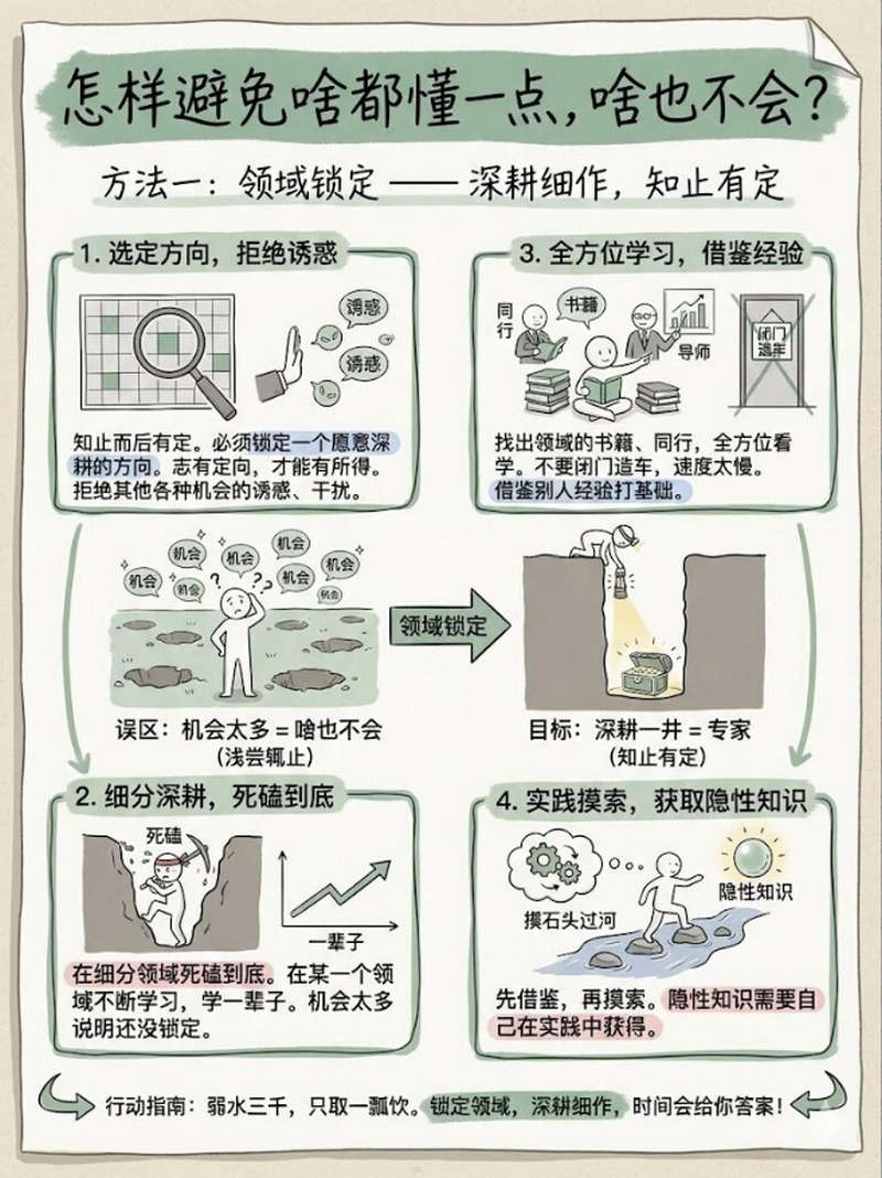怎样避免啥都懂一点，啥也不会？