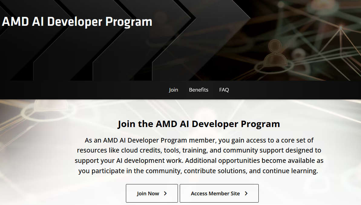 AMD AI 开发者计划 — 100 美元积分 + 免费 DeepLearning.AI Pro