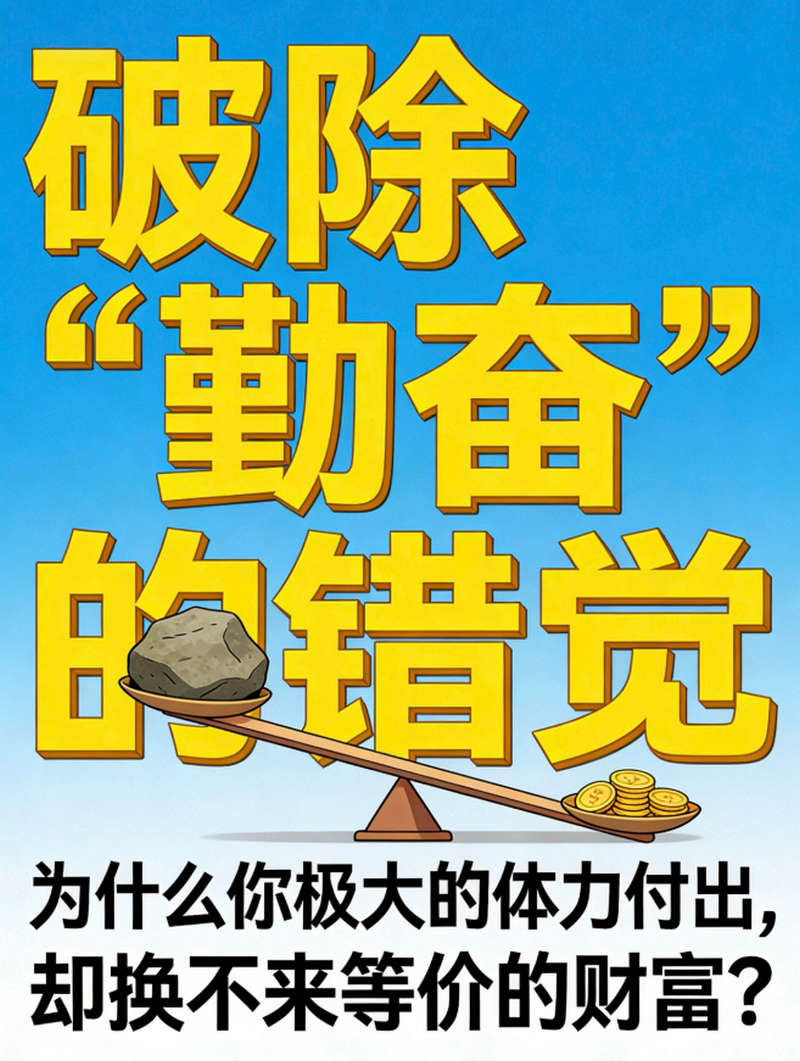 破除“勤奋”的错觉：为什么你极大的体力付出，却换不来等价的财富？