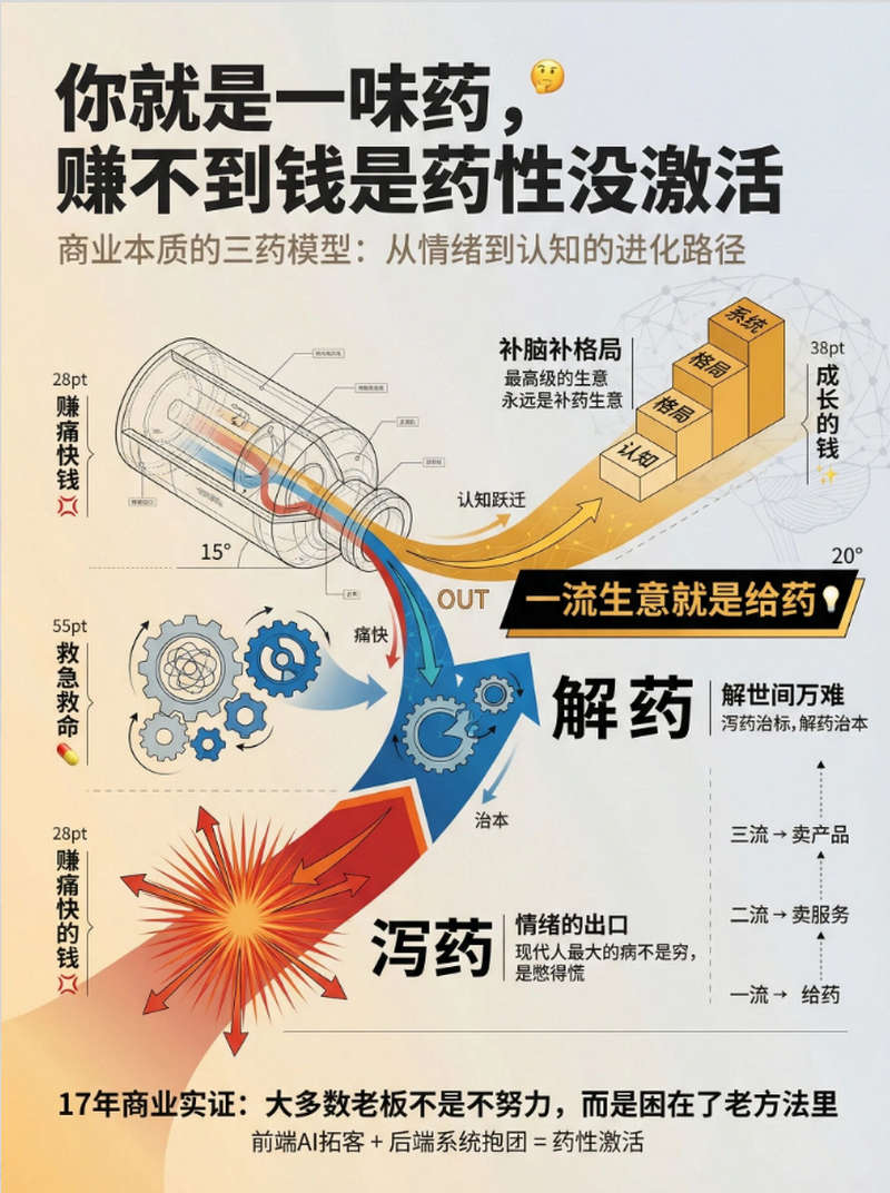 你就是一味药，赚不到钱是药性没激活