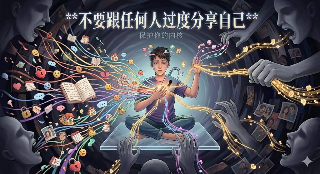 不要跟任何人过度分享自己