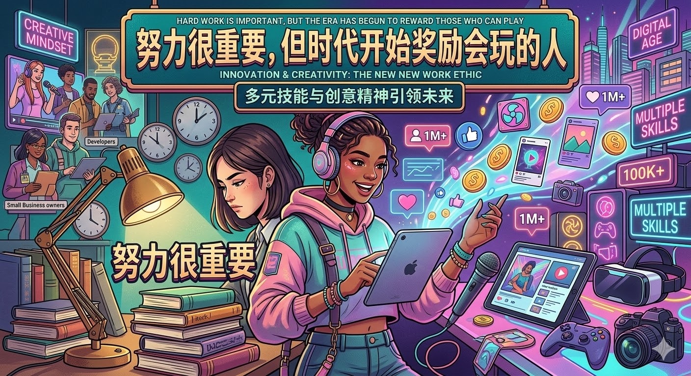 努力很重要，但时代开始奖励会玩的人