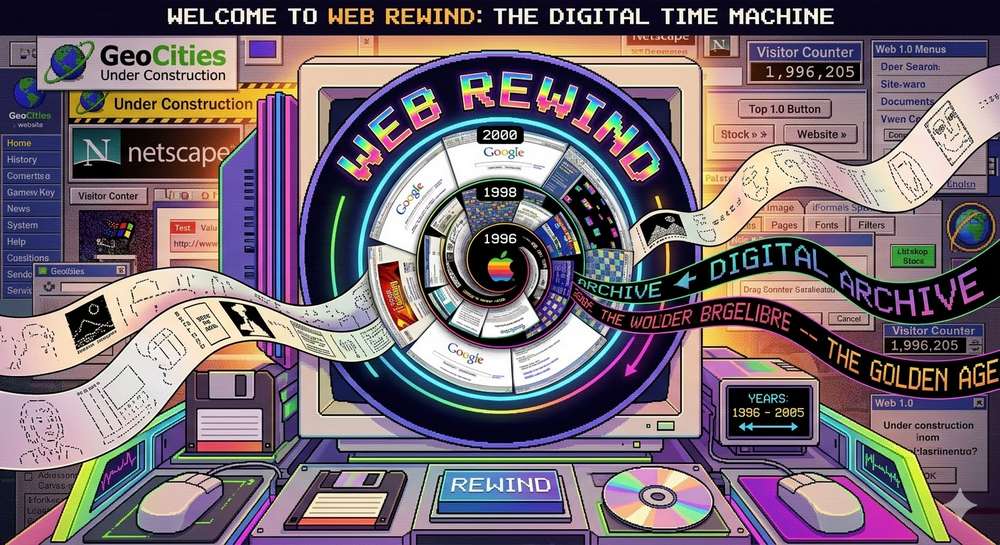 Web Rewind，互联网时光机，穿越互联网30年的互动之旅