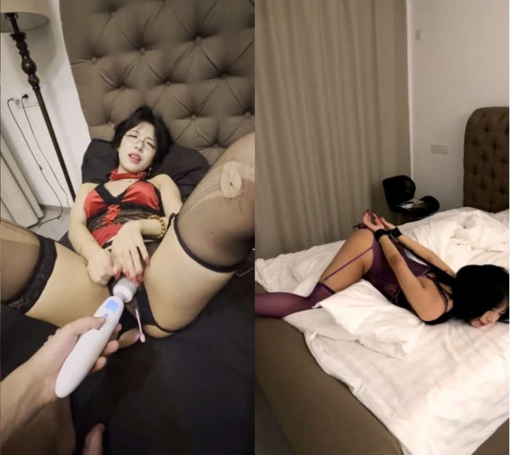 高颜值网红脸美女私下是富家公子哥小母狗，露脸调教啪啪服服帖帖