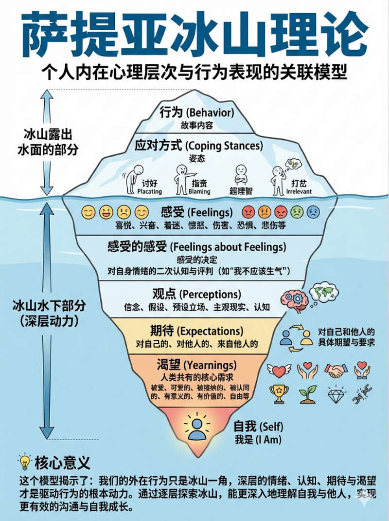 看懂冰山理论，你就看懂了所有人