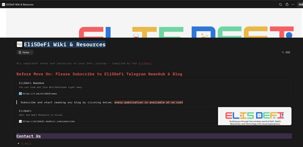 Eli5DeFi Wiki & Resources