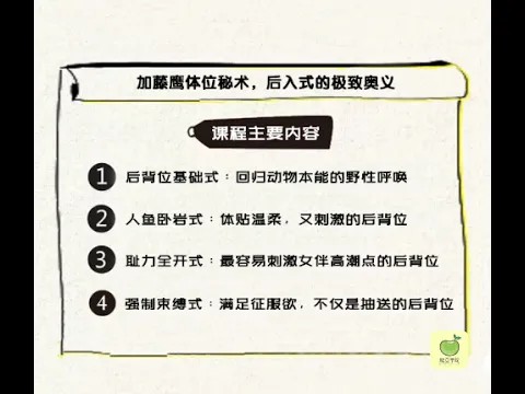 加藤鹰T位秘术，教你深入到底的“后门”姿势