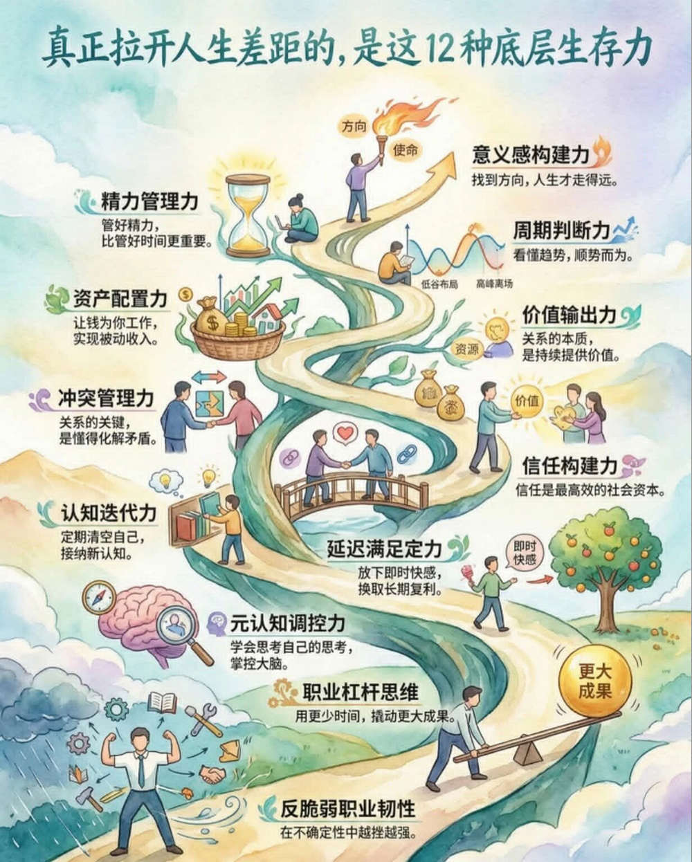 真正拉开人生差距的是这12种底层生存能力