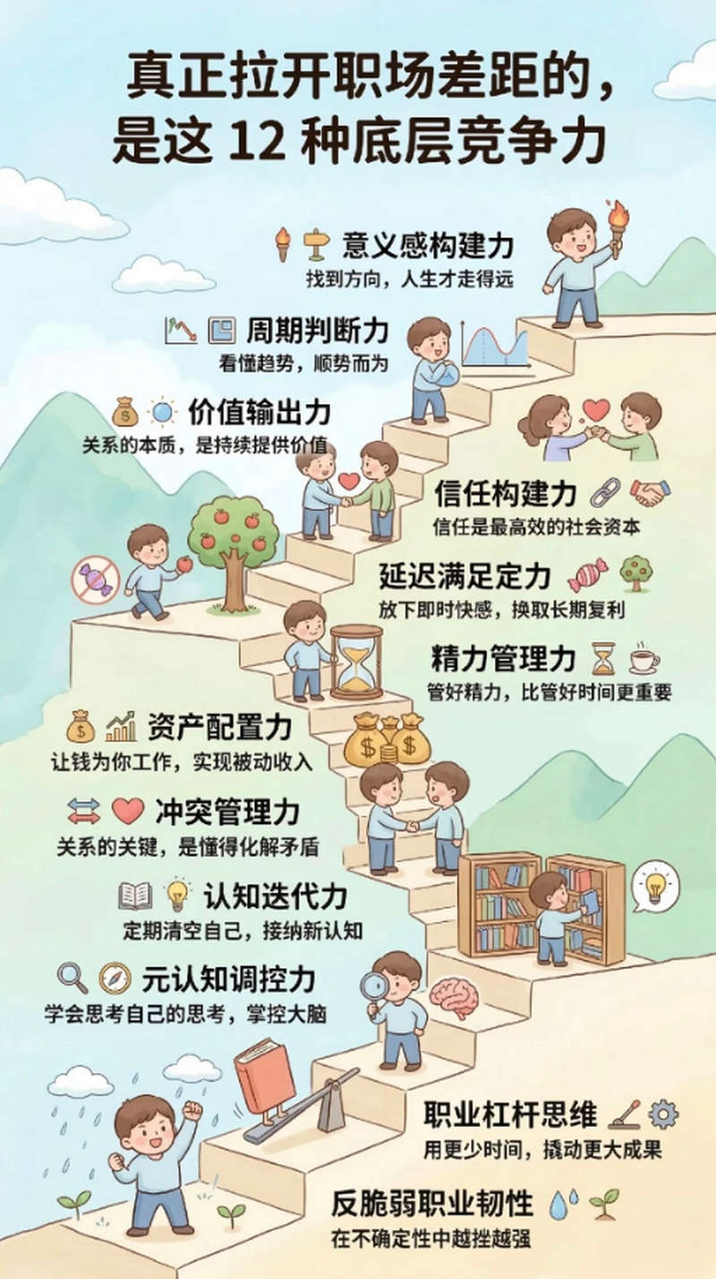 真正拉开职场距离的，是这12种底层竞争力