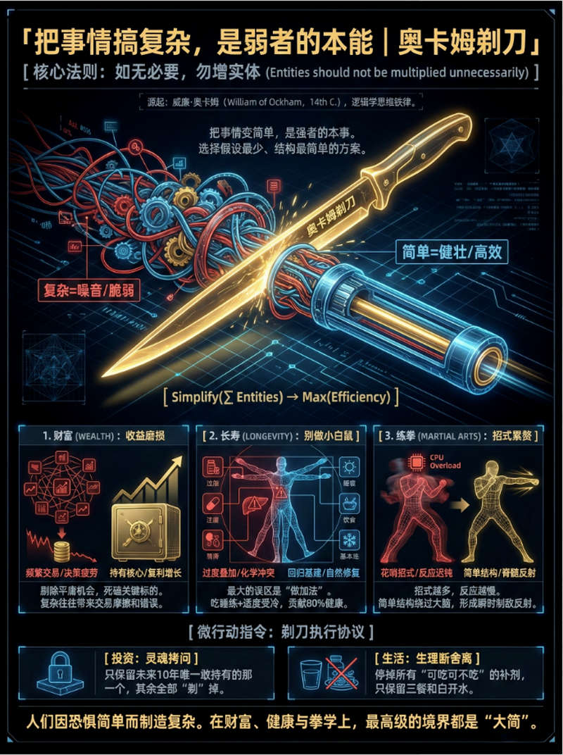 把事情搞复杂，是弱者的本能 | 奥卡姆剃刀