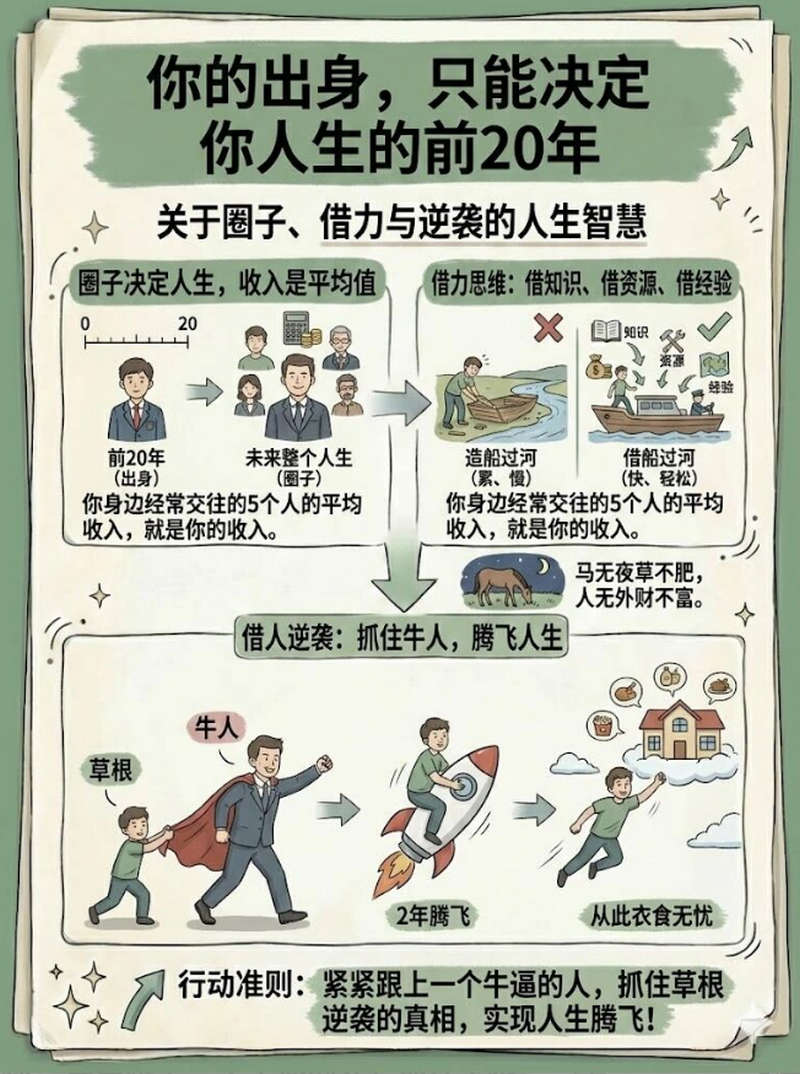 你的出身，只能决定你人生的前20年
