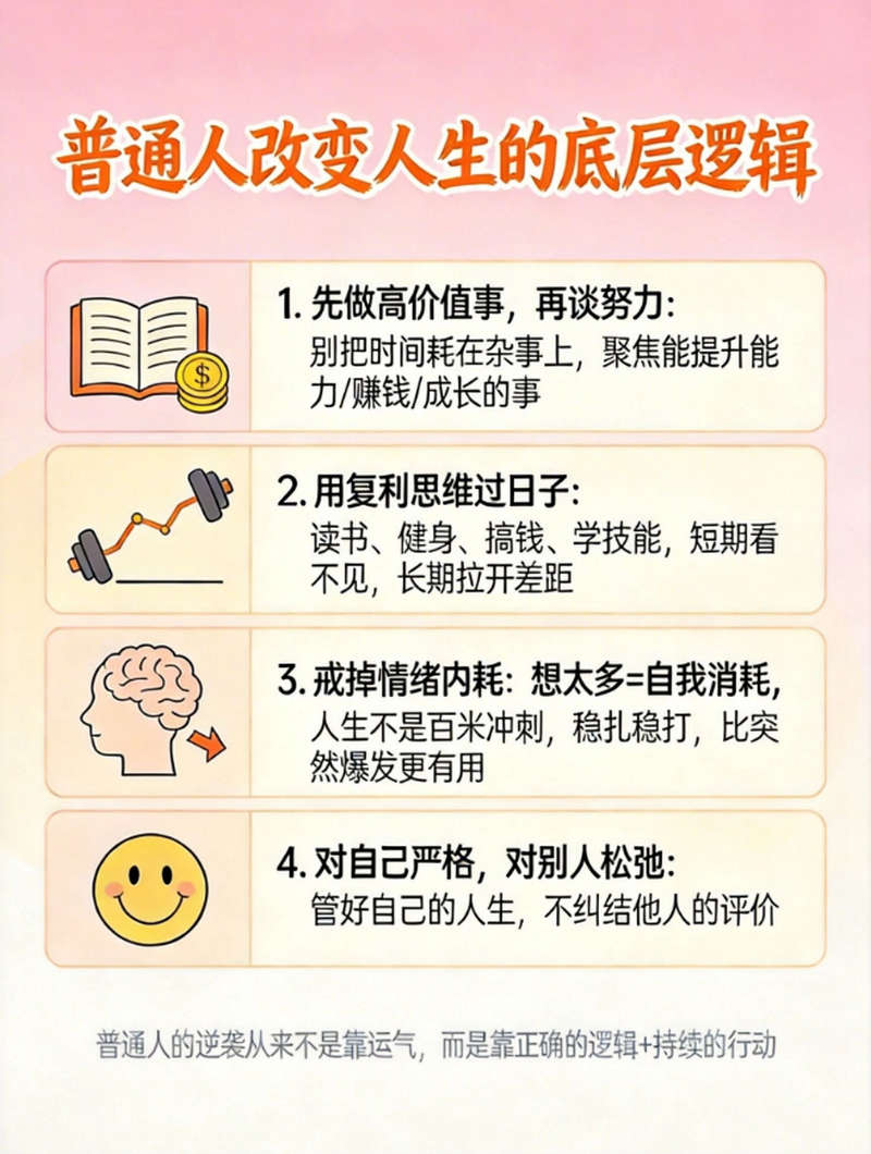 普通人改变人生的底层逻辑