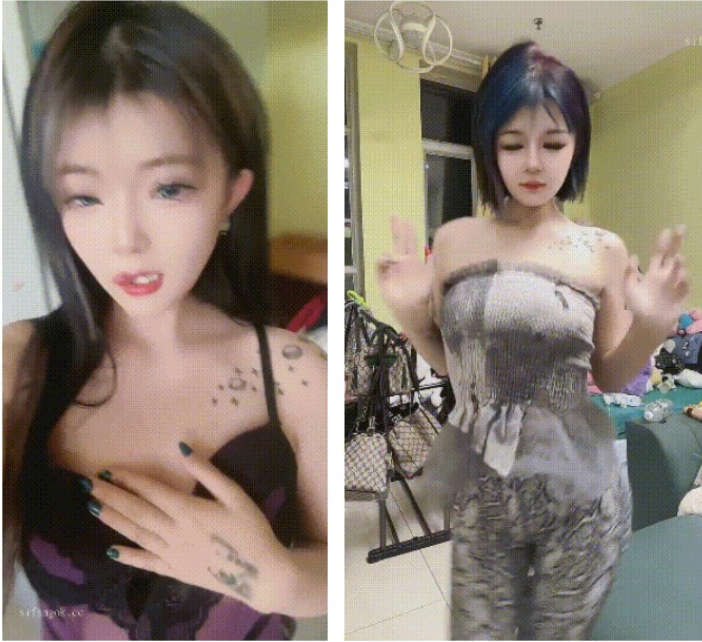 最新快手泄密！大奶精神小妹【就叫小艺】脸穴同框第一弹(9V)