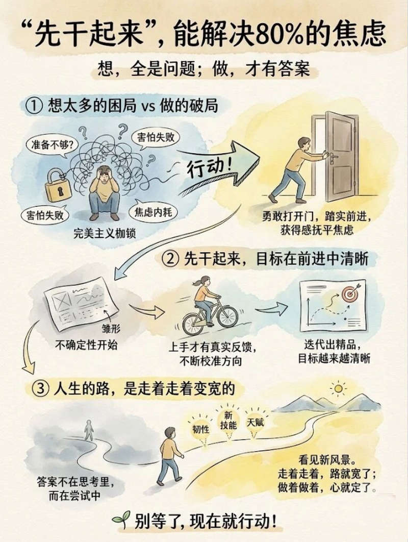“先干起来”，能解决80%的焦虑