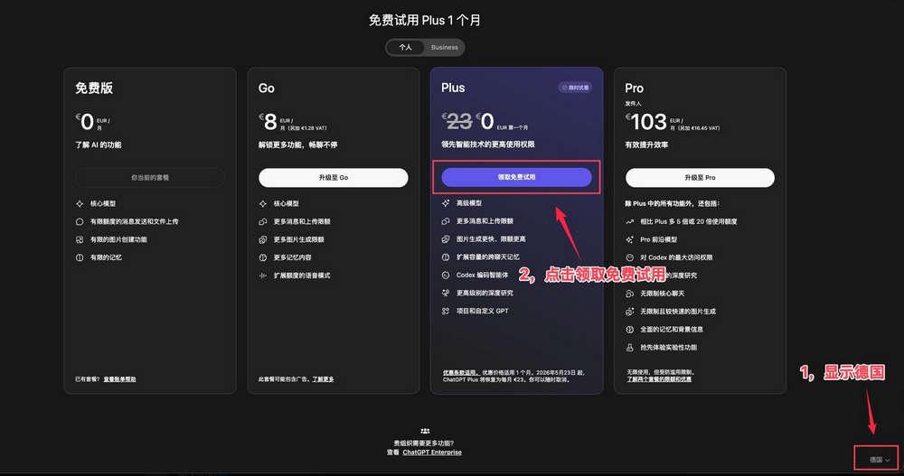 利用ChatGPT针对不同国际/地区新用户促销活动，无限白嫖GPT Plus