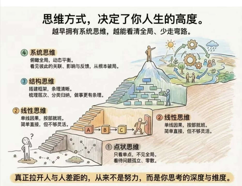 思维方式，决定了你的人生的高度