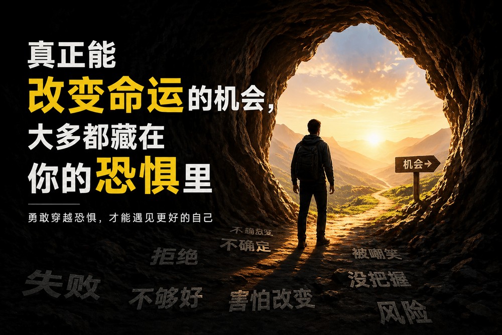 真正能改变命运的机会，大多都藏在你的恐惧里