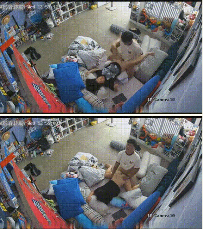 家庭摄像头破解偷拍大中午小两口客厅大玩性爱